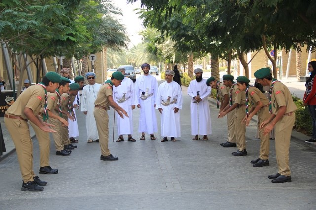 School students performing in front of PACP Team